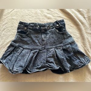 4 - Black wash Denim MiniSkirt